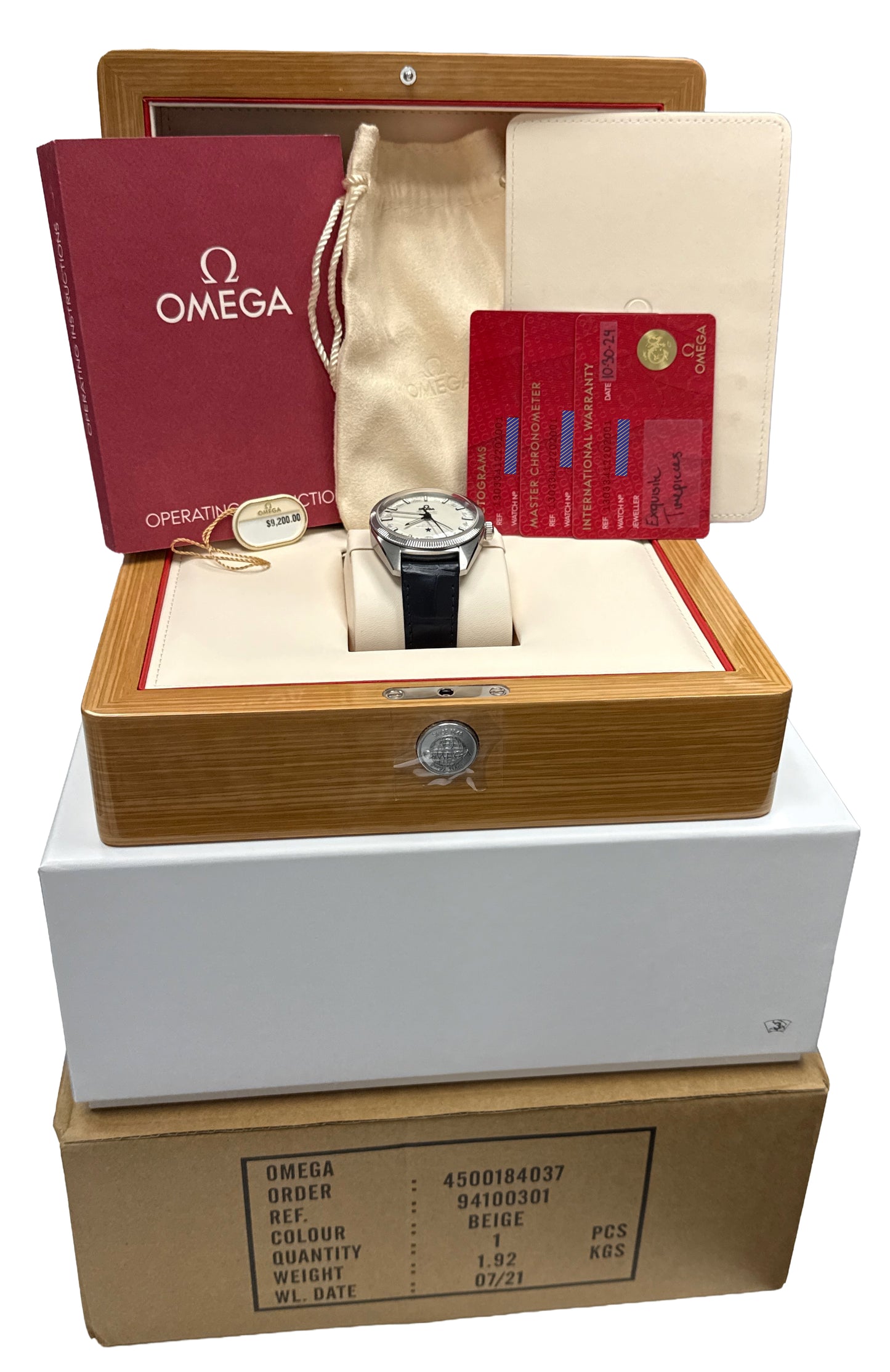 NEW 2024 PAPERS Omega Globemaster Constellation 130.33.41.22.02.001 41mm BOX
