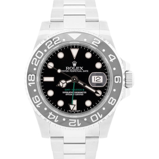 Rolex GMT-Master II BLACK Stainless Steel Ceramic RANDOM SERIAL 40mm 116710 LN