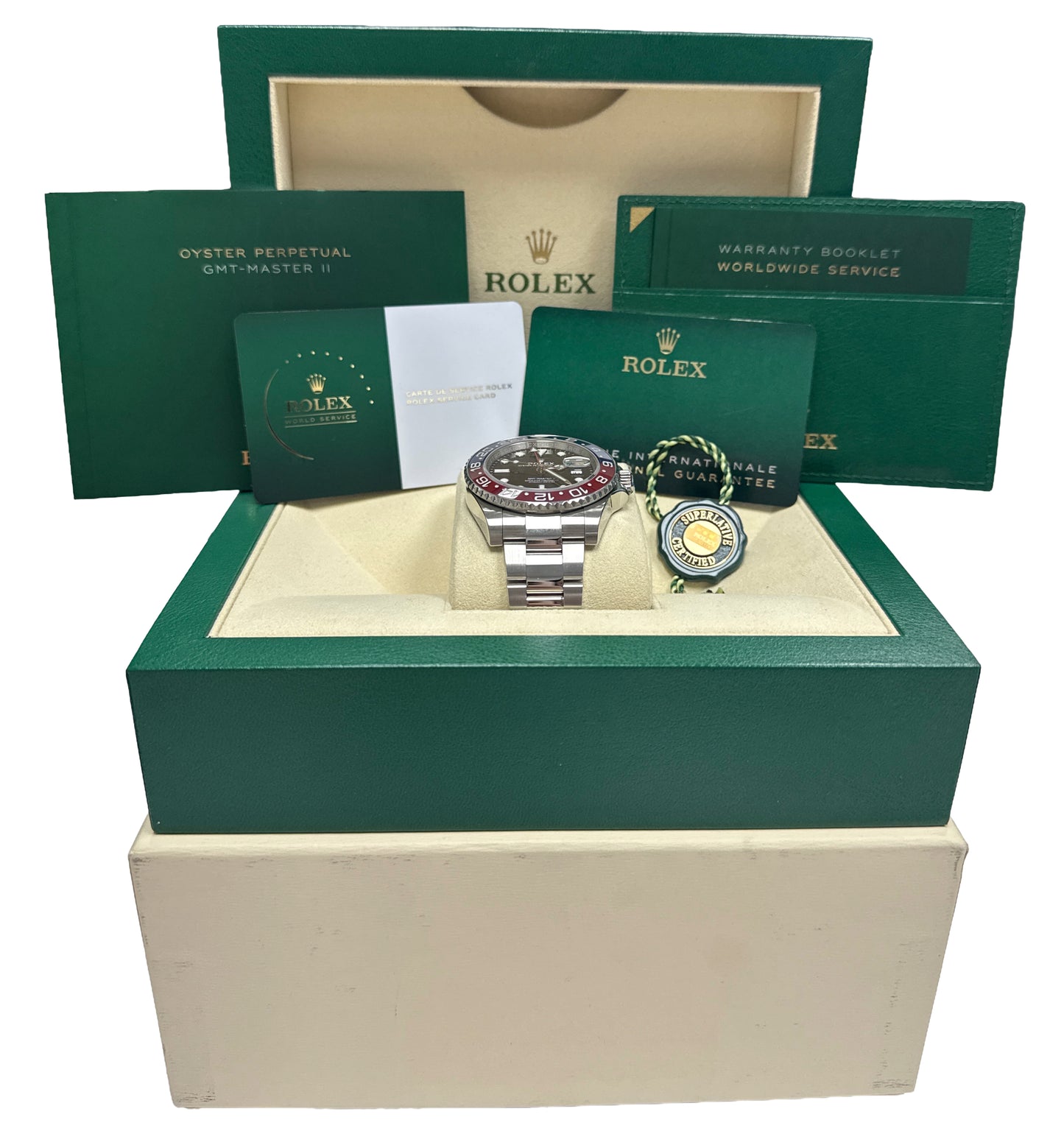 2026 RSC PAPERS Rolex GMT-Master II PEPSI Blue Red OYSTER 40mm 126710 BLRO BOX