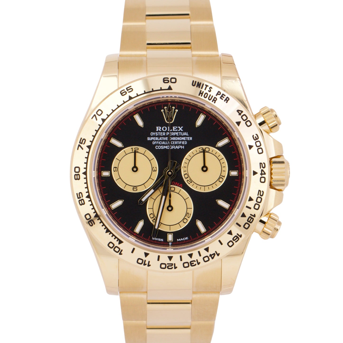 BRAND NEW 2024 PAPERS Rolex Daytona 40mm BLACK 18K Yellow Gold Watch 126508 B+P