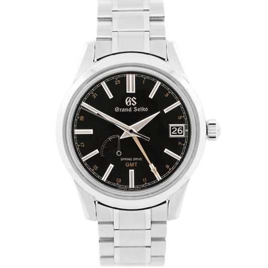 PAPERS Grand Seiko GMT KANRO Spring Drive 40mm BLACK Stainless Steel SBGE271 BOX