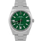 2025 PAPERS Rolex Oyster Perpetual 41 GREEN Stainless Steel 41mm 124300 BOX