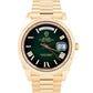 2026 PAPERS Rolex Day-Date President 18K Gold GREEN OMBRE ROMAN 40mm 228238 BOX