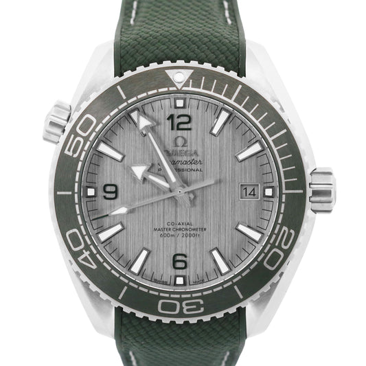 NEW PAPERS Omega Seamaster Planet Ocean 600M Steel GREEN 215.32.44.21.06.001 BOX