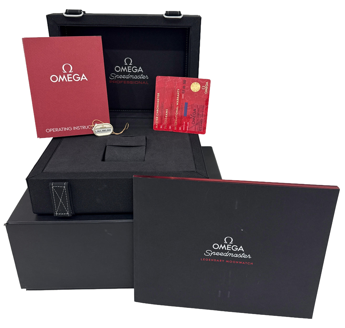 2023 PAPERS Omega Speedmaster GREEN Moonshine 18K Gold 310.60.42.50.10.001 BOX