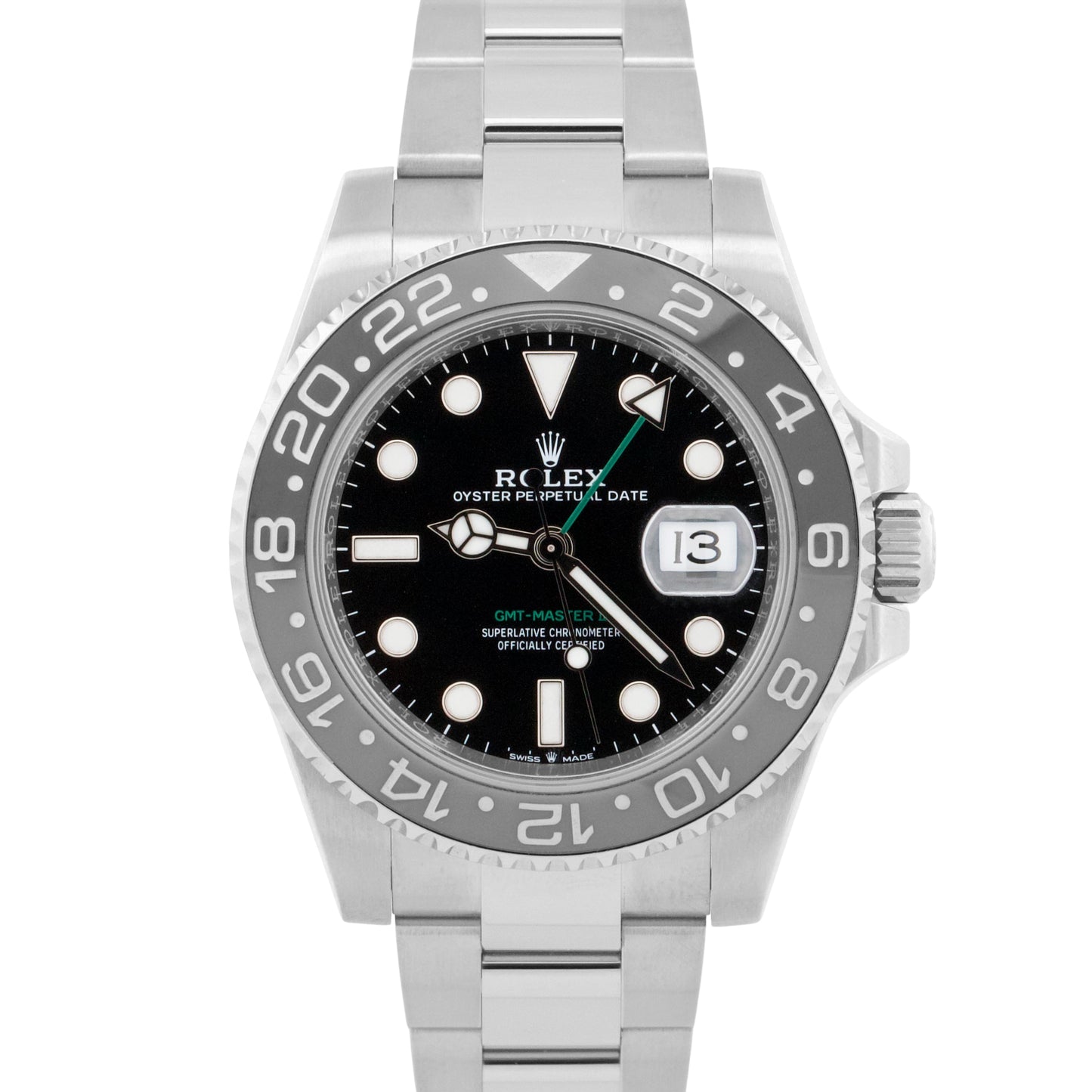 Rolex GMT-Master II BRUCE WAYNE 40mm Blue Black Steel Ceramic OYSTER 126710 GRNR