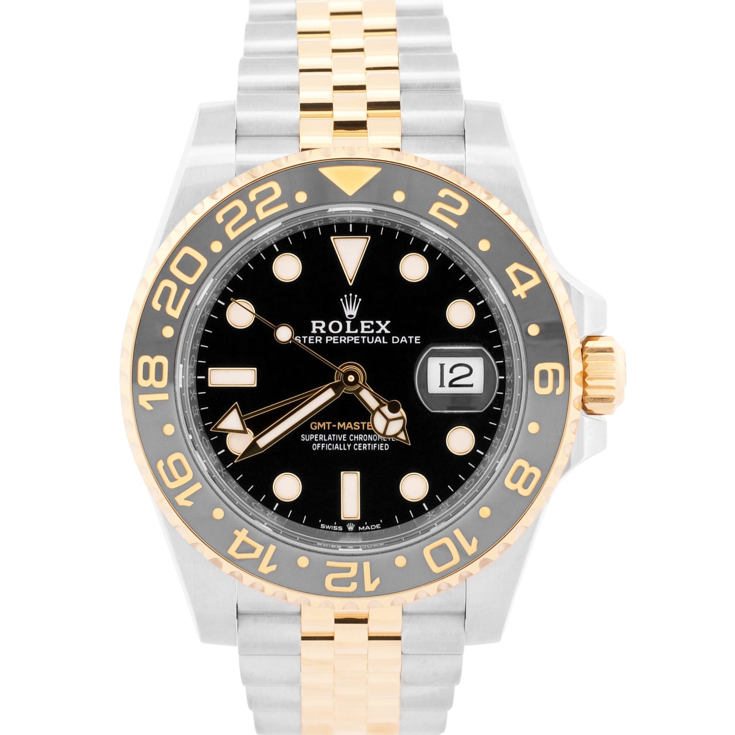 2024 PAPERS Rolex GMT-Master II Black JUBILEE 18K Gold 40mm 126713 GRNR BOX