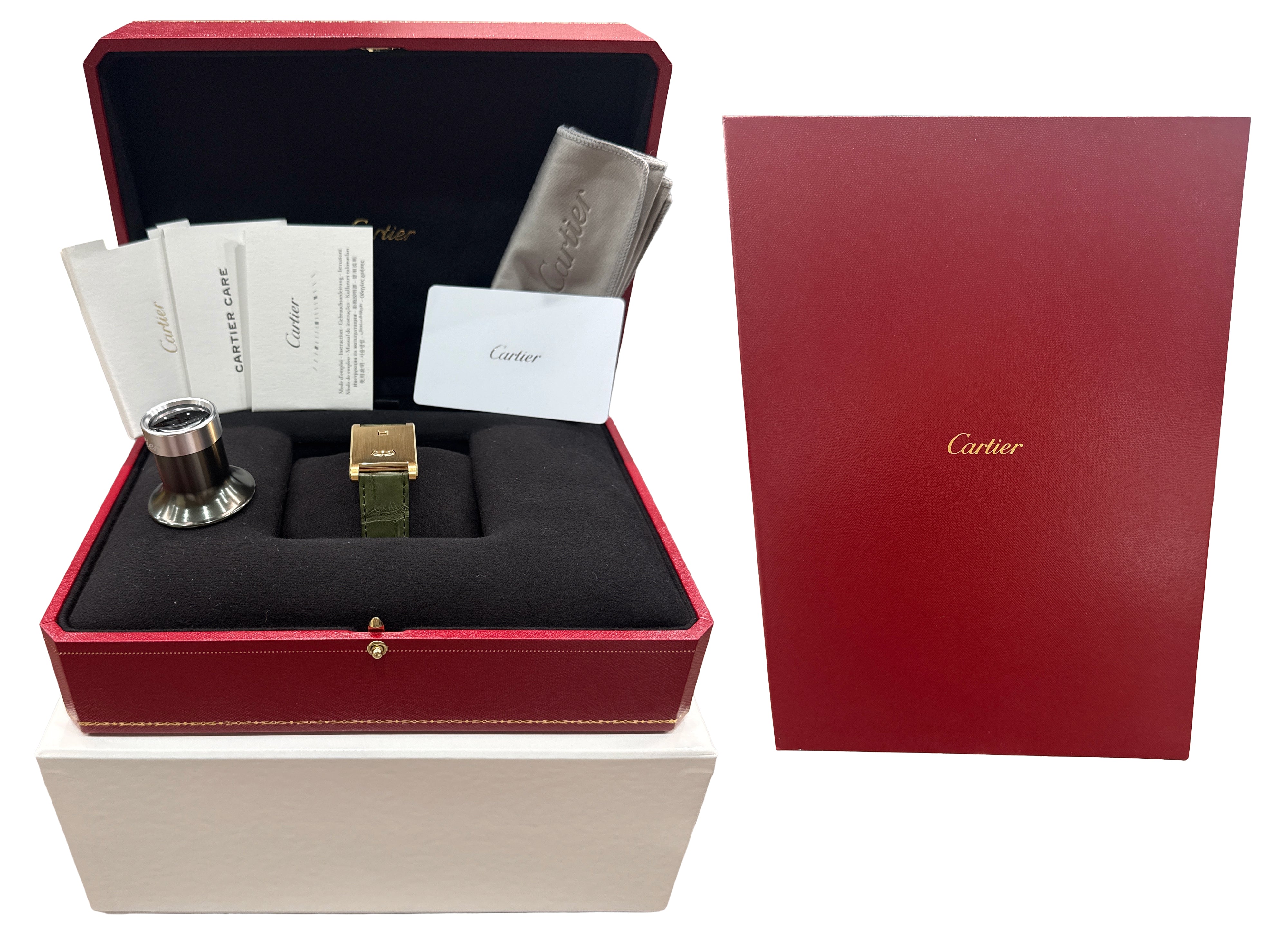 NEW 2026 PAPERS Cartier Tank à Guichets 18K YELLOW GOLD 25mm