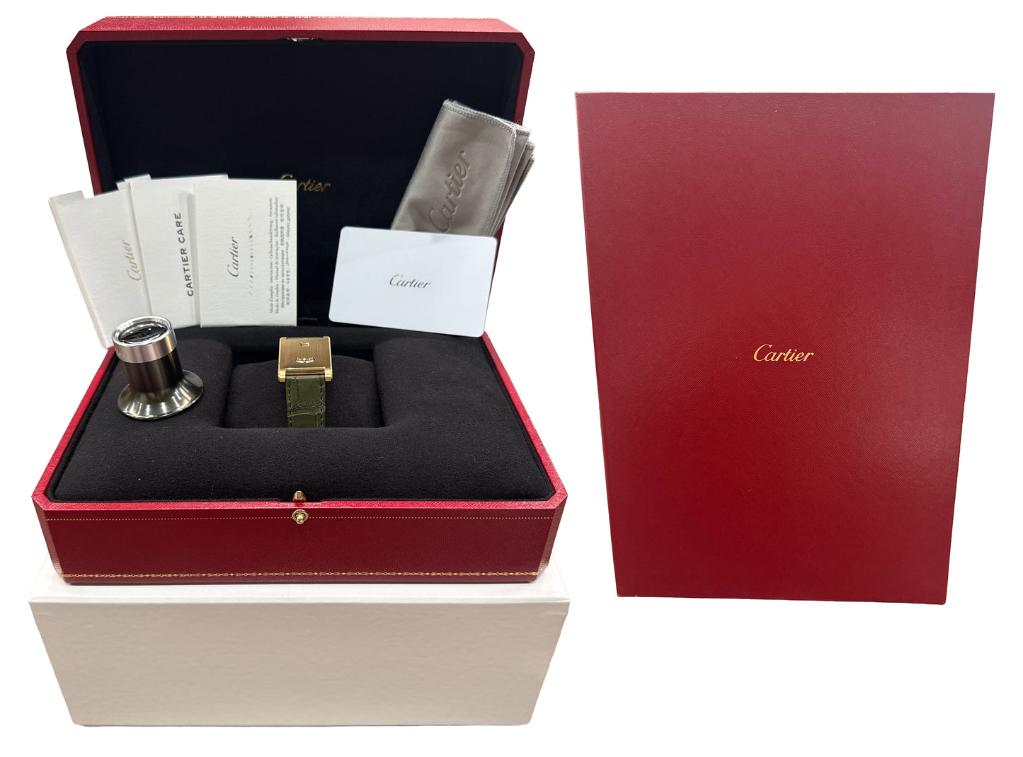 NEW 2026 PAPERS Cartier Tank à Guichets 18K YELLOW GOLD 25mm WGTA0234 4580 BOX