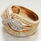 Sonia Bitton 1.25ctw Diamond Woven Waves Band Ring - 14k Yellow & White Gold