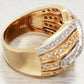 Sonia Bitton 1.25ctw Diamond Woven Waves Band Ring - 14k Yellow & White Gold