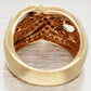 Sonia Bitton 1.25ctw Diamond Woven Waves Band Ring - 14k Yellow & White Gold