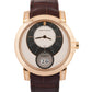 Harry Winston Midnight SILVER 18K Rose Gold Leather Steel 42mm MIDABD42RR001