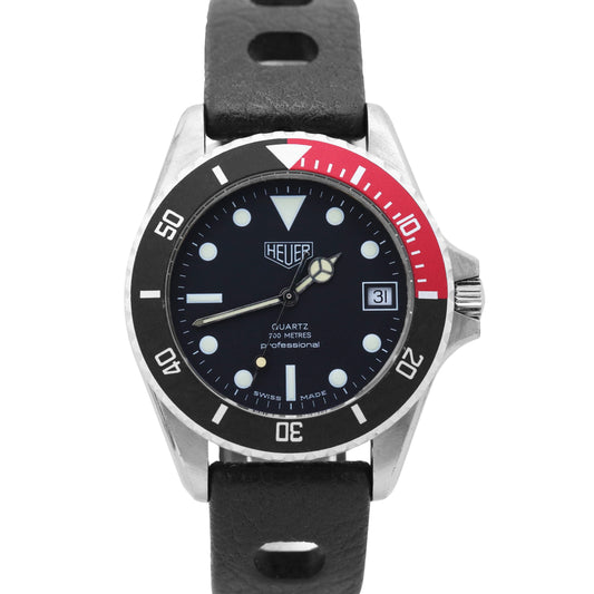 VINTAGE Heuer Diver Professional COKE 980.053 Stainless Steel Quartz 38mm Watch