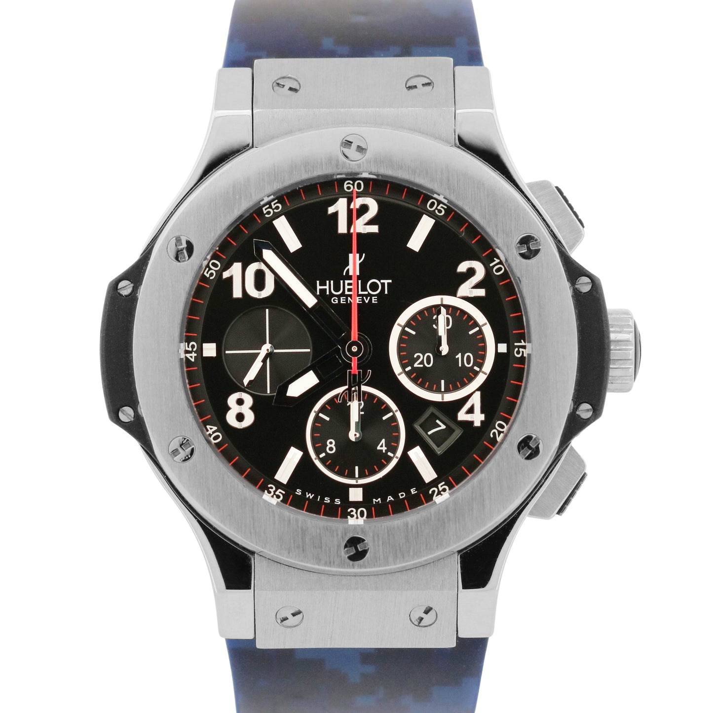 Hublot Big Bang Original BLACK Stainless Steel 44mm Rubber 301.SX.130.RX Watch