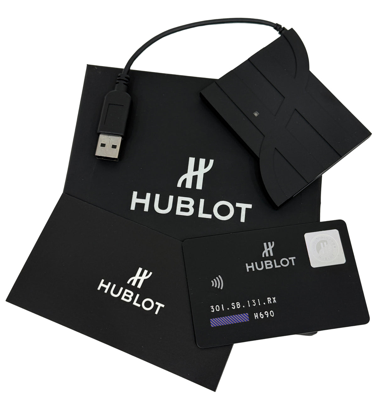Hublot Big Bang 301.SB.131.RX Black Stainless Steel 44mm Rubber Watch Papers