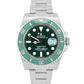 NOS STICKERED Rolex Submariner Date HULK Green Stainless 40mm 116610 LV BOX