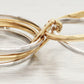 Vintage 0.70ctw Diamond Bypass Ring Stack of 5 - 14k Yellow & White Gold Bands