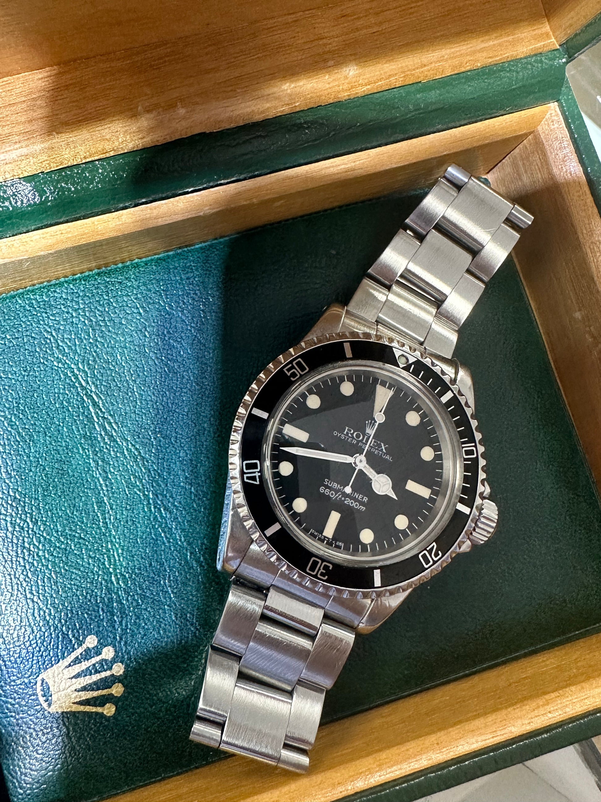 Vintage 1982 PAPERS Rolex Submariner 6.1x MAXI Dial MKIV MK4 Watch 551 CollectorsWatches