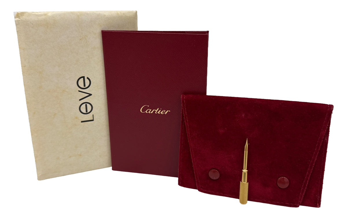 2019 Cartier Love Bracelet Size 18 18K Yellow Gold Papers