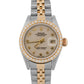 Ladies Rolex DateJust 79163 Ivory Computer Arabic Diamond 18K Steel Jubilee 26mm