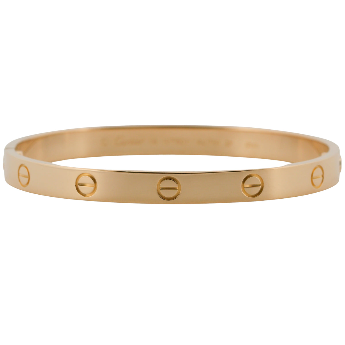 2019 Cartier Love Bracelet Size 18 18K Yellow Gold Box Papers