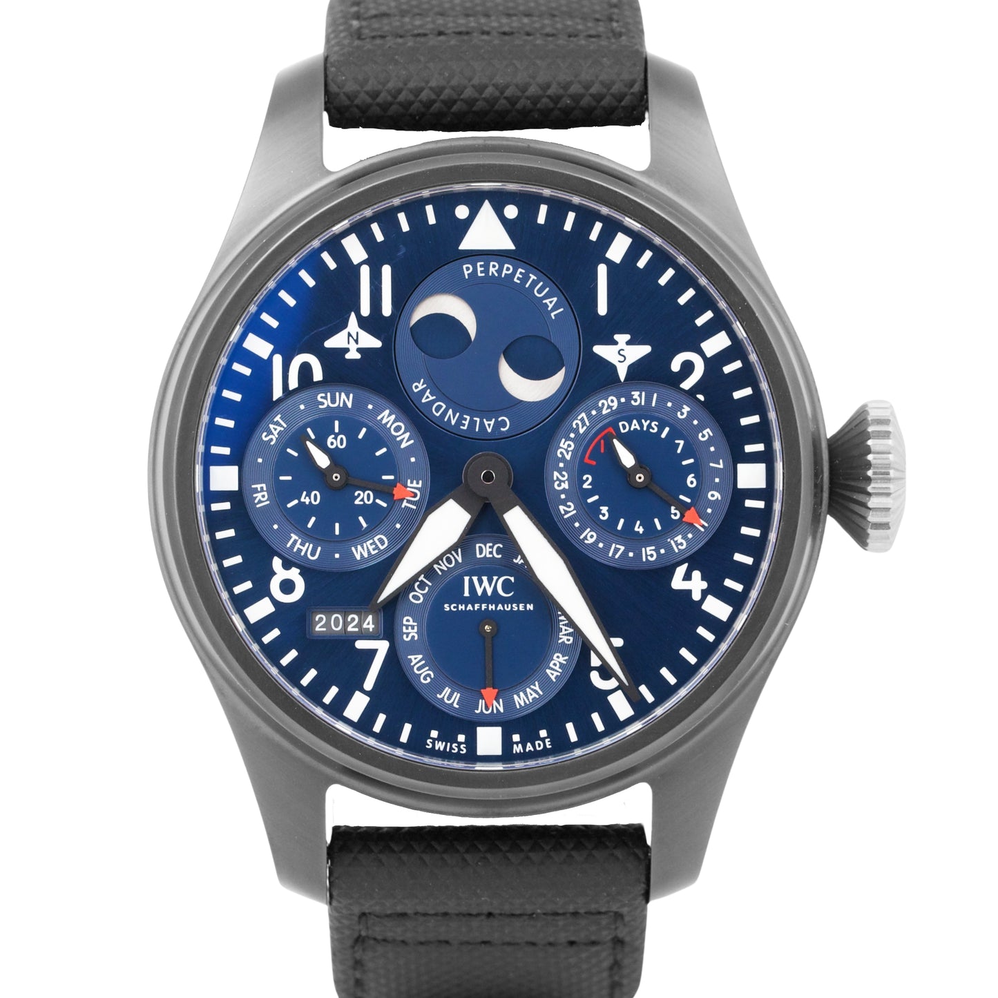 2024 SERVICE IWC Portuguese Perpetual Calendar RODEO DRIVE Ceramic 47mm IW503001