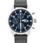IWC Pilot Le Petit Prince IW377714 Blue 43mm Steel Rubber Chronograph Watch