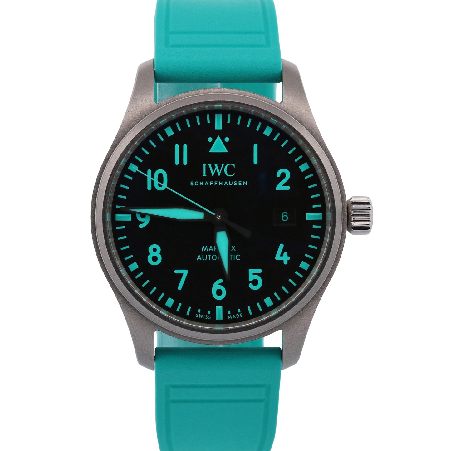 2026 IWC Pilot IW328210 Chronograph MERCEDES-AMG Petronas Titanium Box Papers