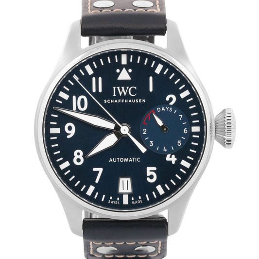 IWC Big Pilot BLUE 7 Day 46mm Le Petit Prince Stainless Steel IW501002 Watch