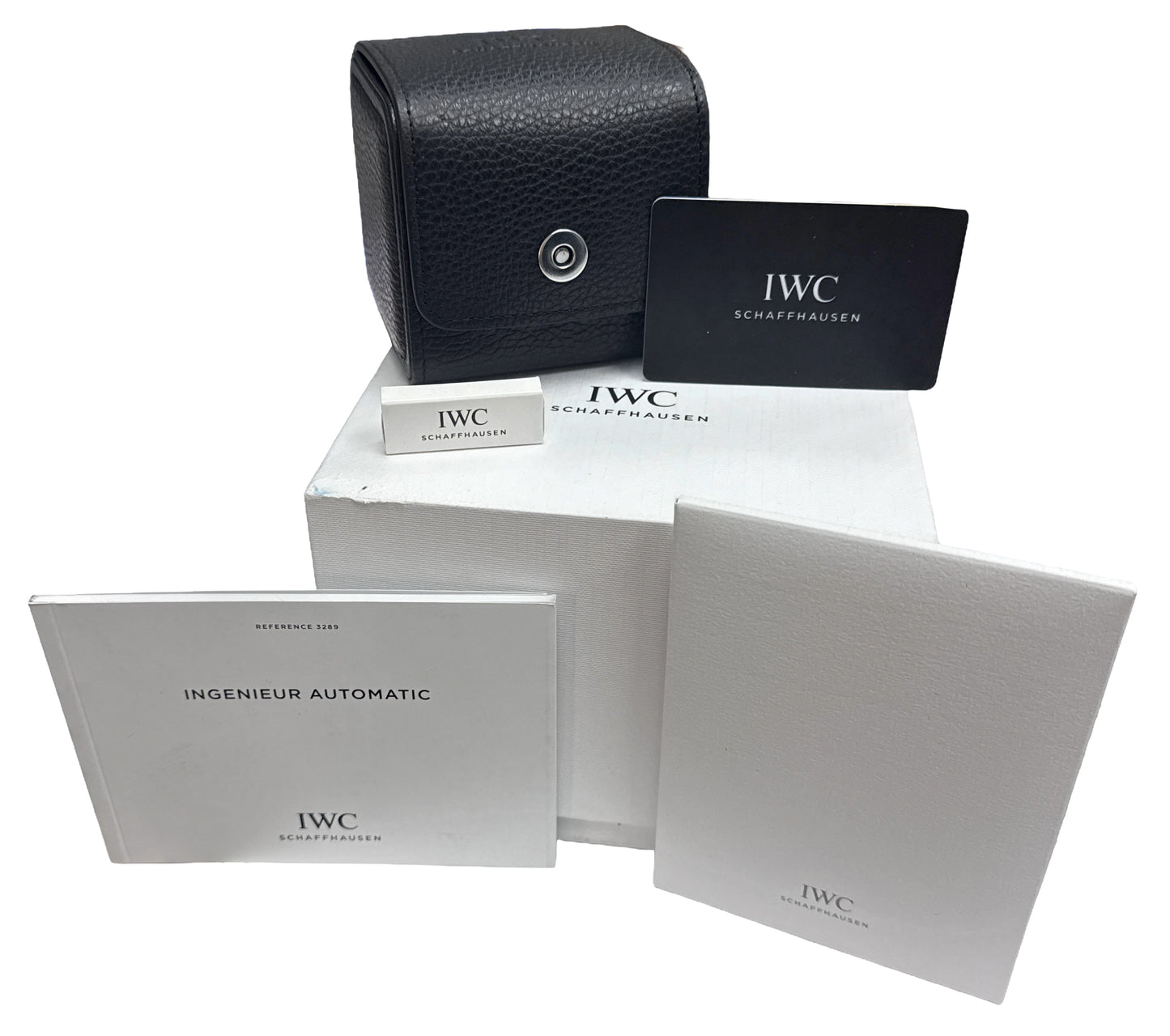 2025 PAPERS IWC Ingenieur BLACK Stainless Steel 40mm Automatic IW328901 BOX