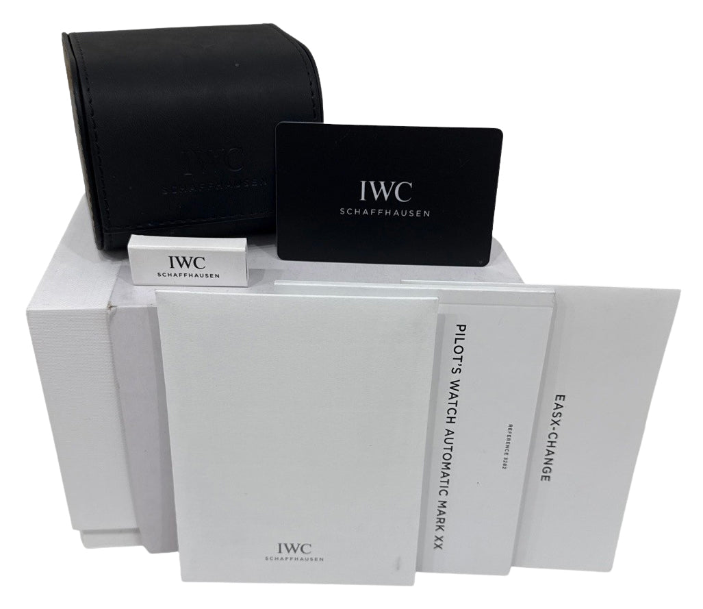 2023 PAPERS IWC Pilot Watch Mark XX SILVER Stainless Steel 40mm IW328208 BOX