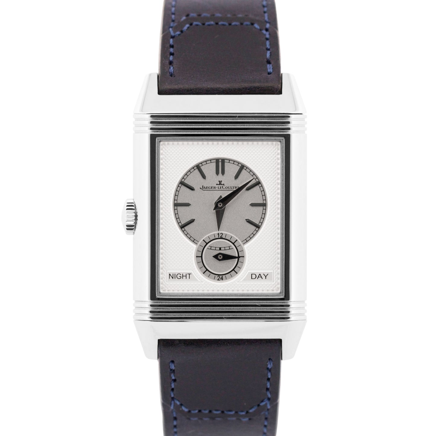 MINT PAPERS Jaeger LeCoultre Reverso Tribute Duoface BLUE SILVER Q3988482 BOX