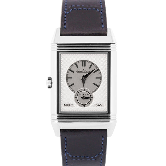 MINT PAPERS Jaeger LeCoultre Reverso Tribute Duoface BLUE SILVER Q3988482 BOX