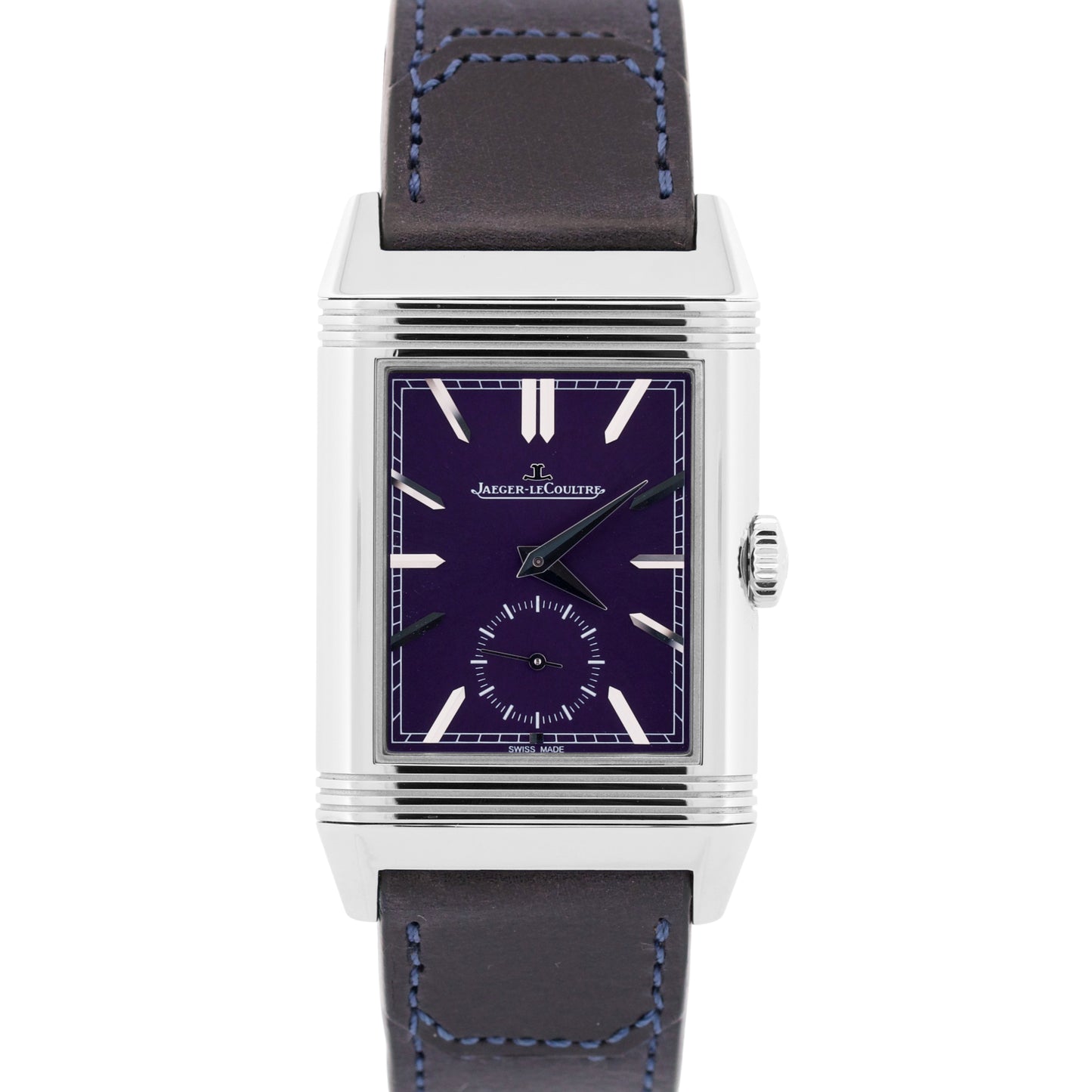 MINT PAPERS Jaeger LeCoultre Reverso Tribute Duoface BLUE SILVER Q3988482 BOX
