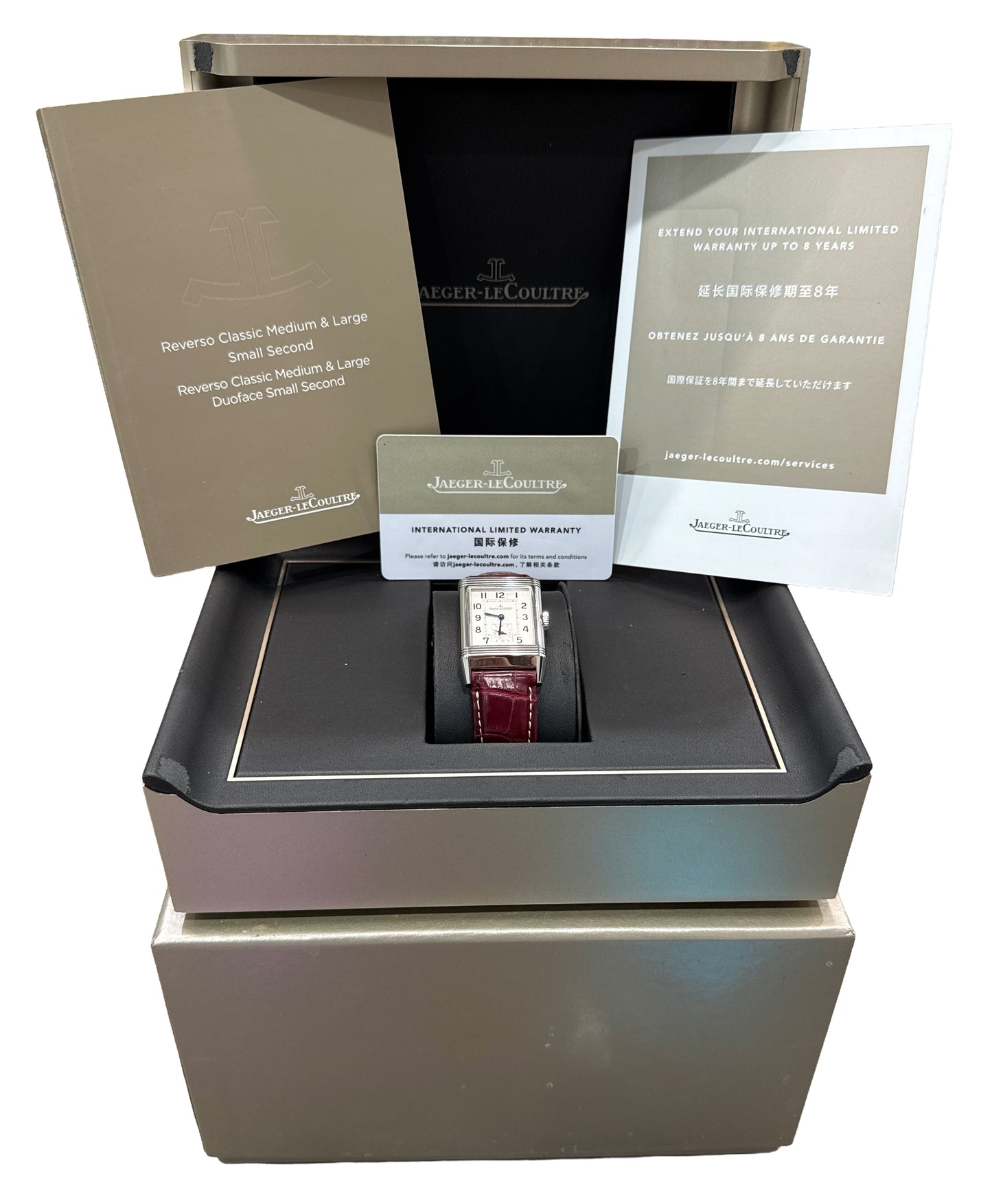 2019 PAPERS Jaeger LeCoultre Reverso Tribute SILVER 214.8.62 Steel Q3858520 BOX