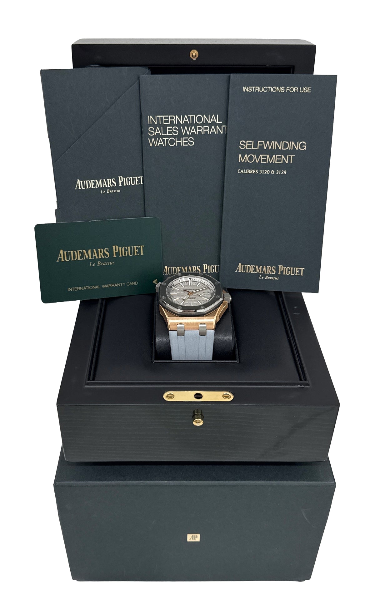 Audemars Piguet Royal Oak Offshore Diver 15711OI Japan 18K Titanium Box Papers