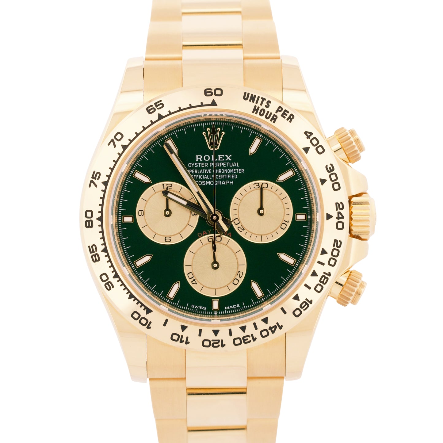 2025 PAPERS Rolex Daytona 40mm Green JOHN MAYER 18K Yellow Gold 126508 Watch BOX