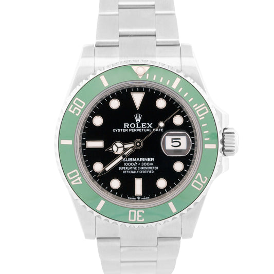 MINT 2023 PAPERS Rolex Submariner Date 41 KERMIT Green Steel 41mm 126610 LV BOX