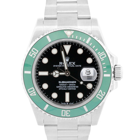 2021 PAPERS Rolex Submariner 41mm Date GREEN KERMIT Steel Ceramic 126610 LV BOX