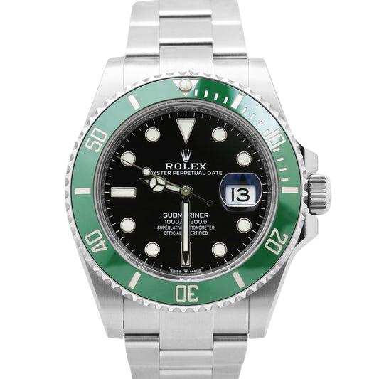 NEW SEPT 2023 PAPERS Rolex Submariner Date GREEN KERMIT Steel 41mm 126610 LV B+P