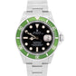 UNPOLISHED 2004 PAPERS Rolex Submariner Date FLAT 4 KERMIT Steel 16610 LV BOX
