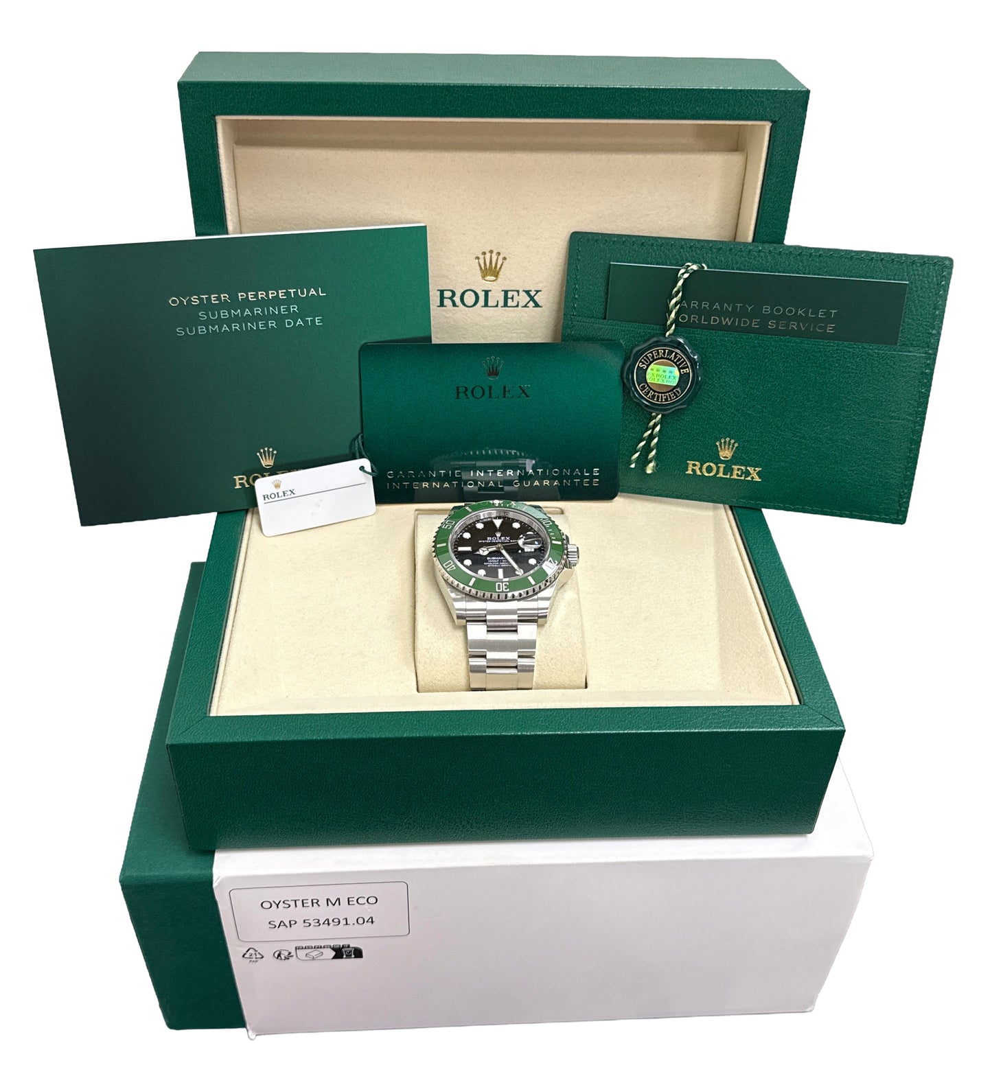 NEW JUNE 2026 PAPERS Rolex Submariner 41mm GREEN KERMIT Ceramic 126610 LV BOX