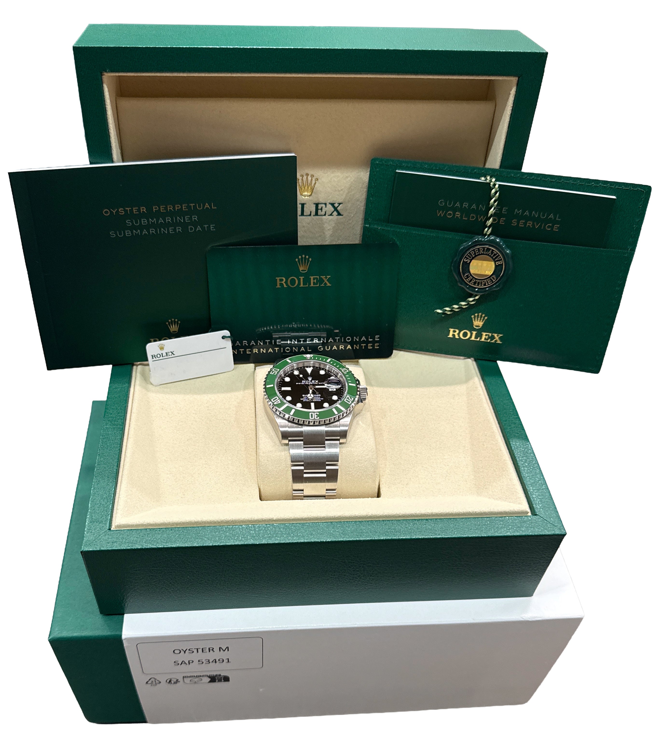 NEW JULY 2026 Rolex Submariner 41mm GREEN KERMIT Steel Ceramic