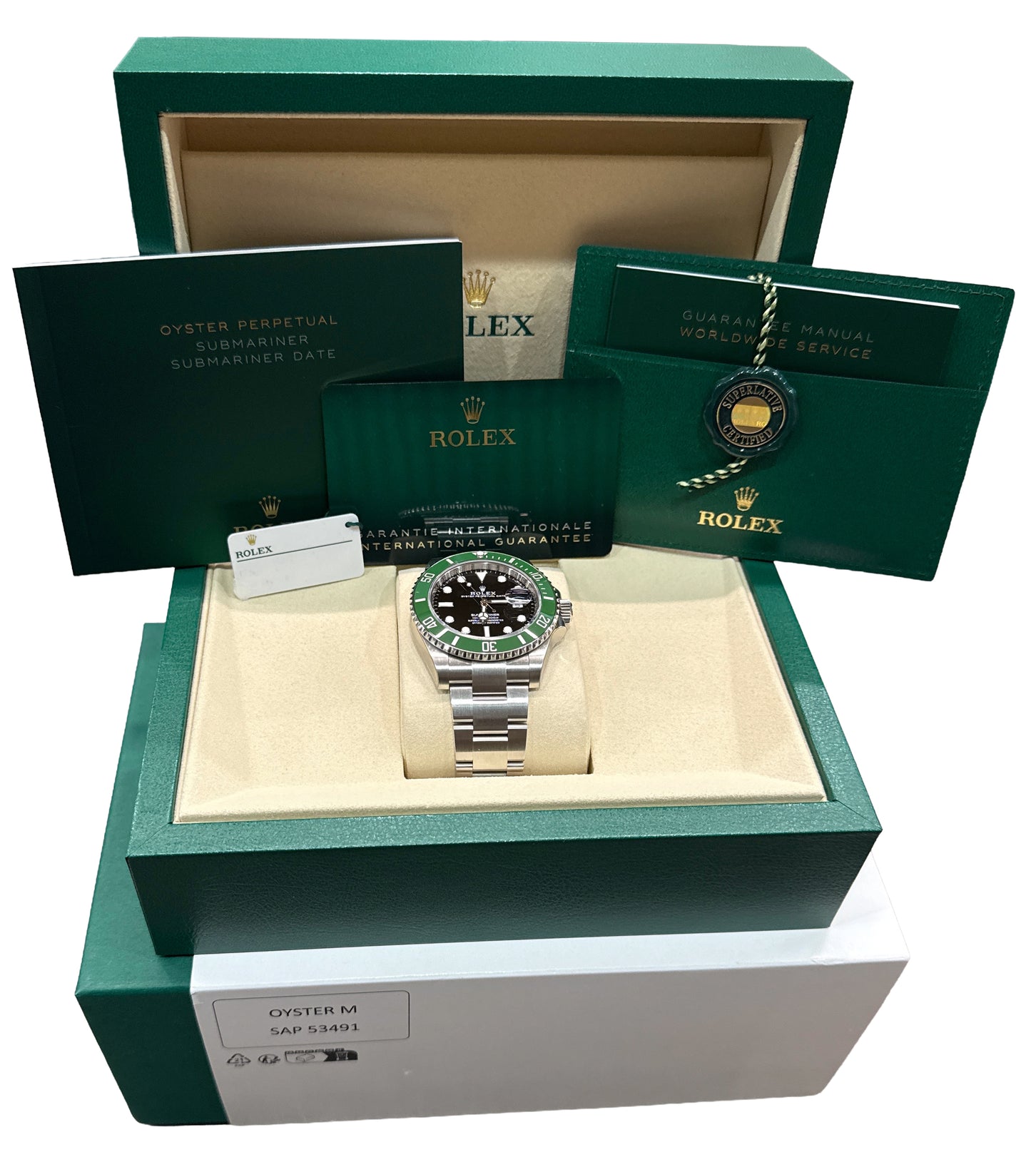 NEW JULY 2026 Rolex Submariner 41mm GREEN KERMIT Steel Ceramic 126610 LV BOX