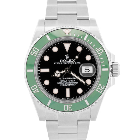 NEW 2024 PAPERS Rolex Submariner 41mm KERMIT Green Steel Ceramic 126610 LV BOX