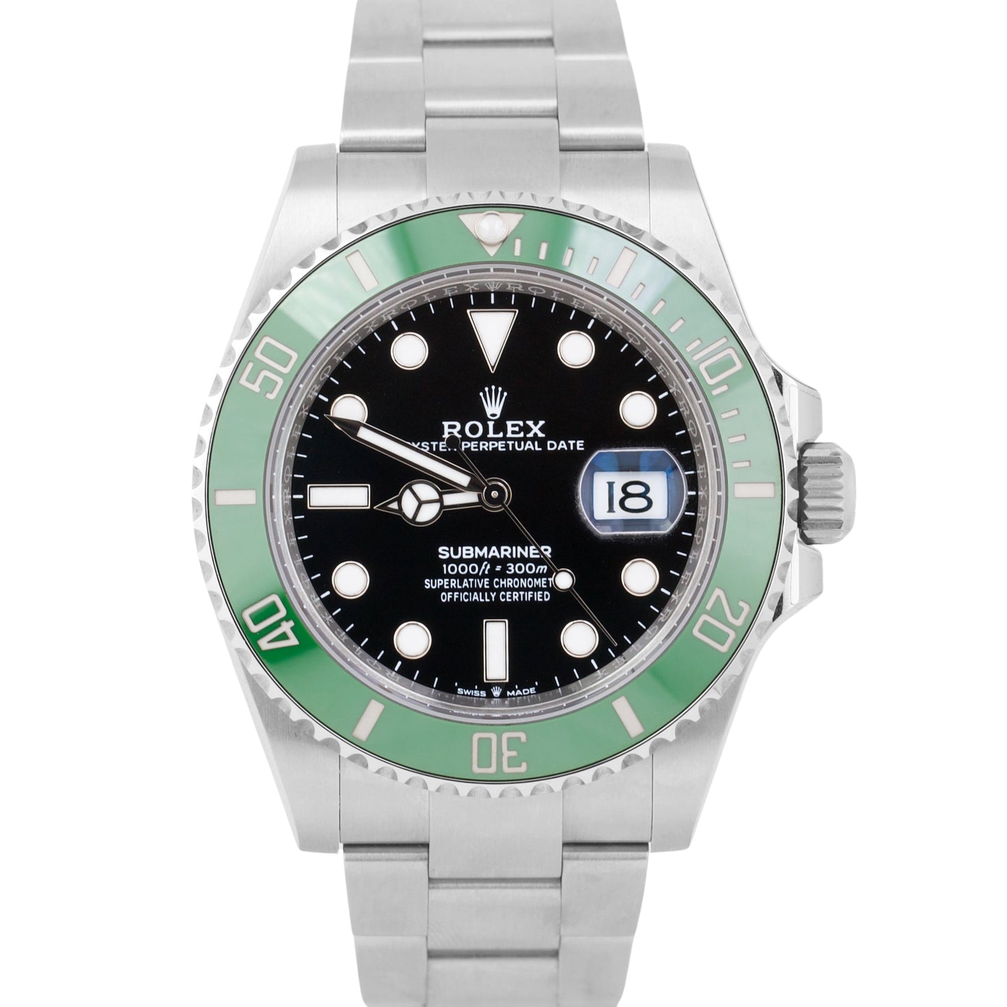 2023 NEW PAPERS Rolex Submariner 41mm Date GREEN KERMIT Watch 126610 LV BOX