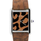 Cartier Tank Solo Large 3169 / W5200016 Leopard 34mm x 27mm Steel Leather Watch