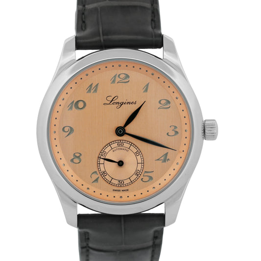 NEW 2025 PAPERS Longines Master Collection SALMON 38.5mm Steel L2.843.4.93.2 BOX