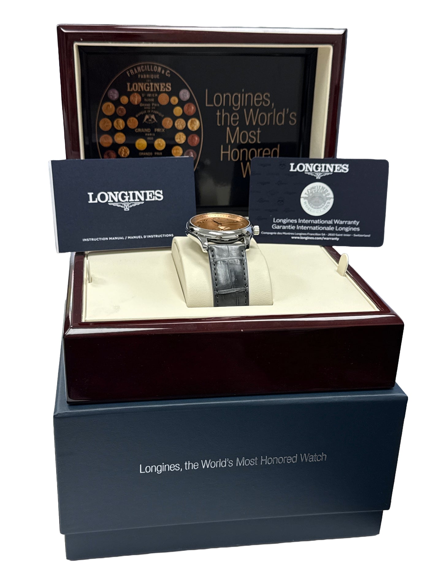 NEW 2025 PAPERS Longines Master Collection SALMON 38.5mm Steel L2.843.4.93.2 BOX